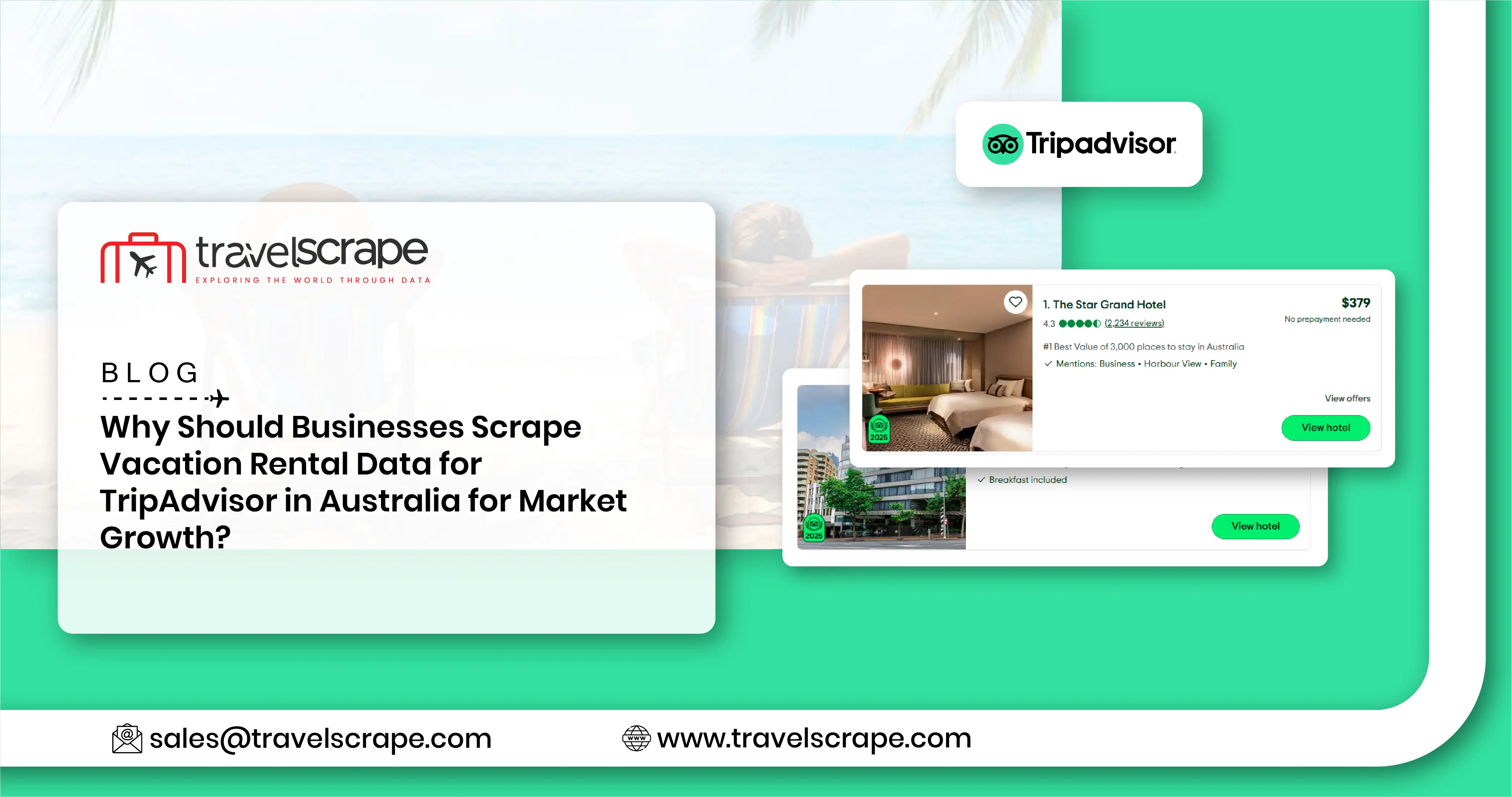 Why Should Businesses Scrape Vacation Rental Data for TripAdvisor in Australia for Market Growth
